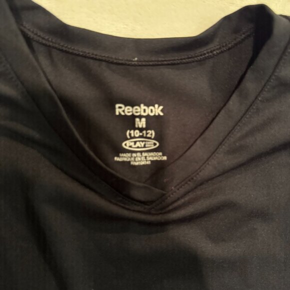 Reebok Black Under Layer Long Sleeve Shirt Boys Size Medium - Picture 3 of 6
